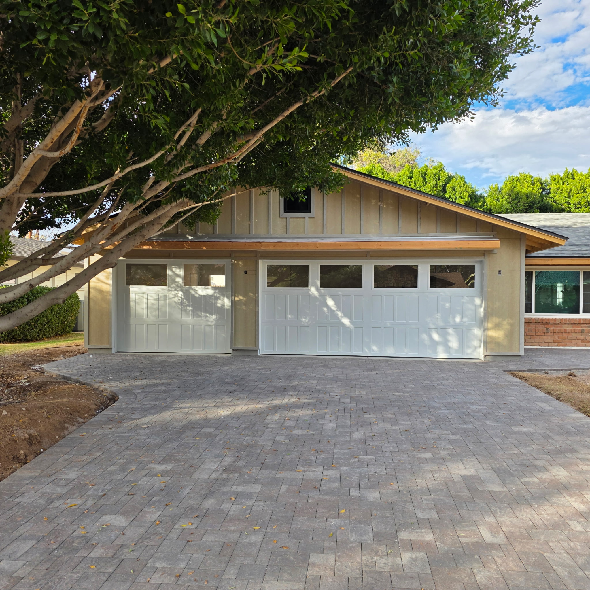 Residential garage door installation