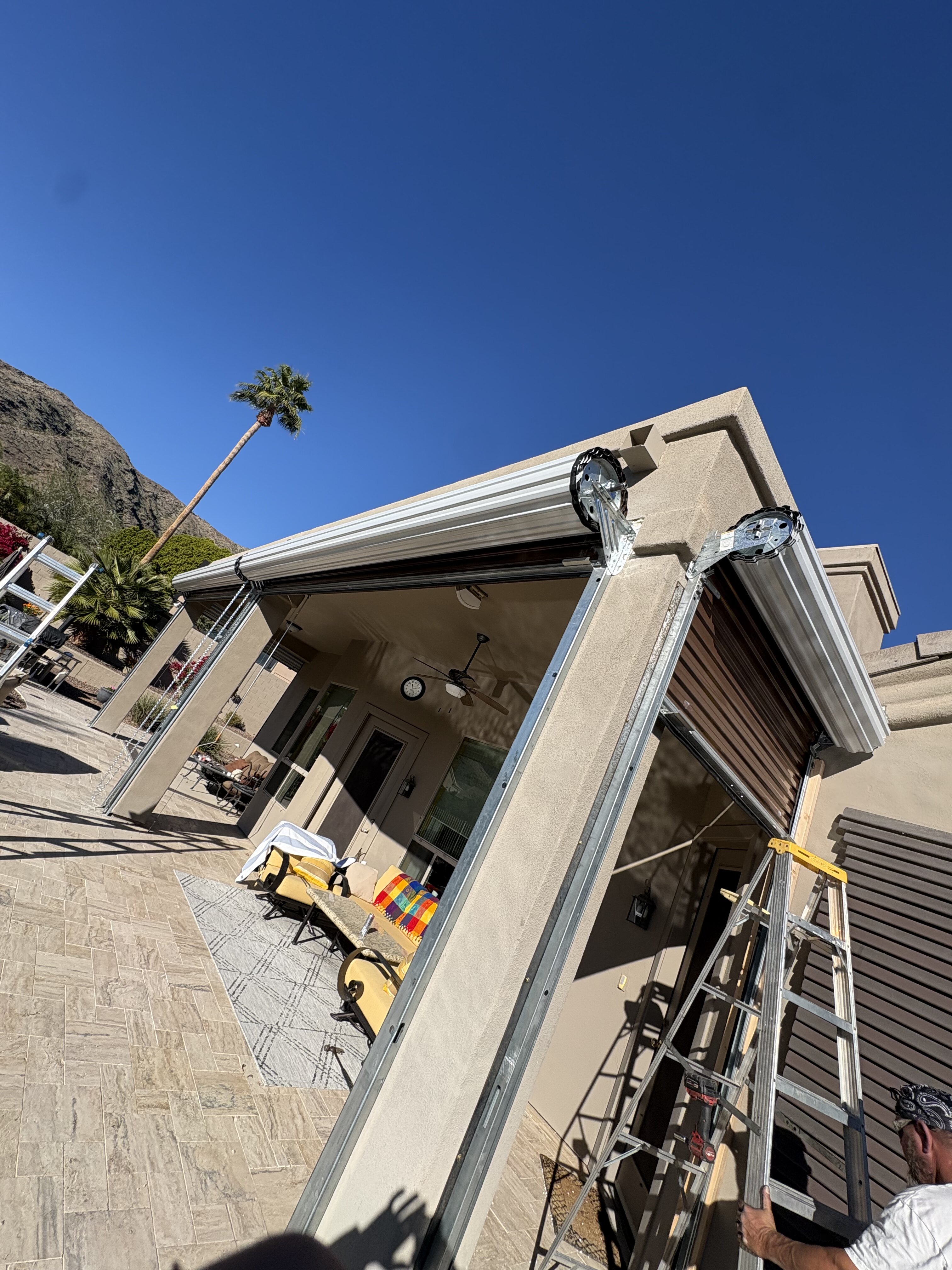 Commercial garage door installation