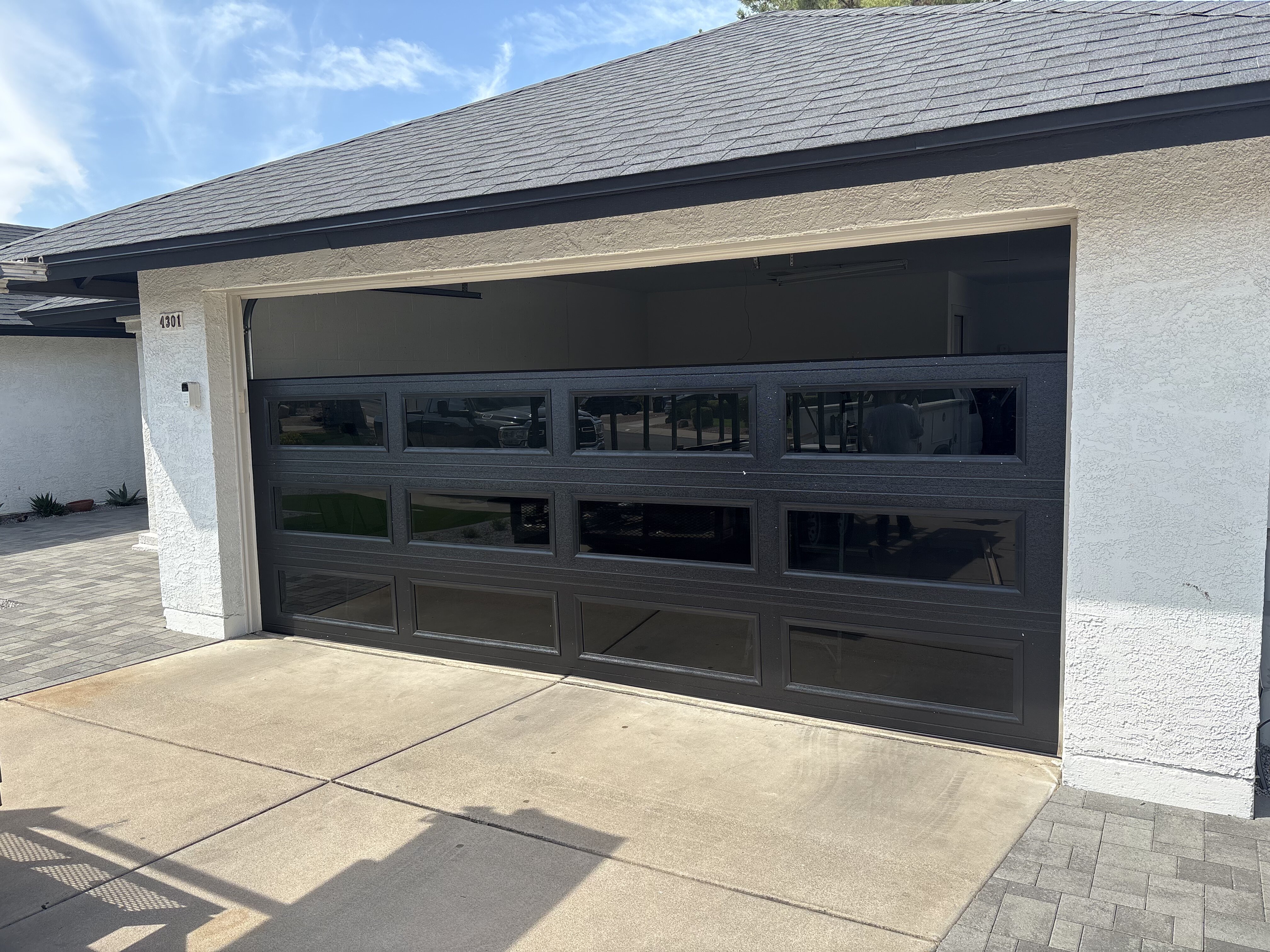 Industrial garage door installation